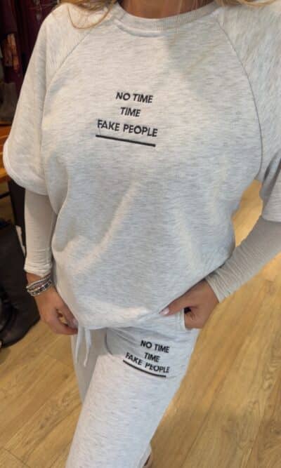 Completo Set SPORTY grigio ,No Fake’